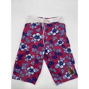 Vintage Board Shorts Boys XL‎ (26) Scooby Doo Floral Made in USA Summer Surf